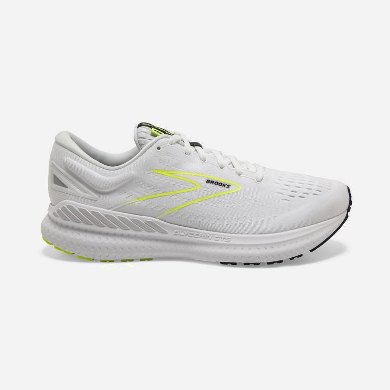 Brooks Glycerin Gts 19 Mens Max Cushion Road Running Shoes - White/Nightlife/Black - Philippines (82